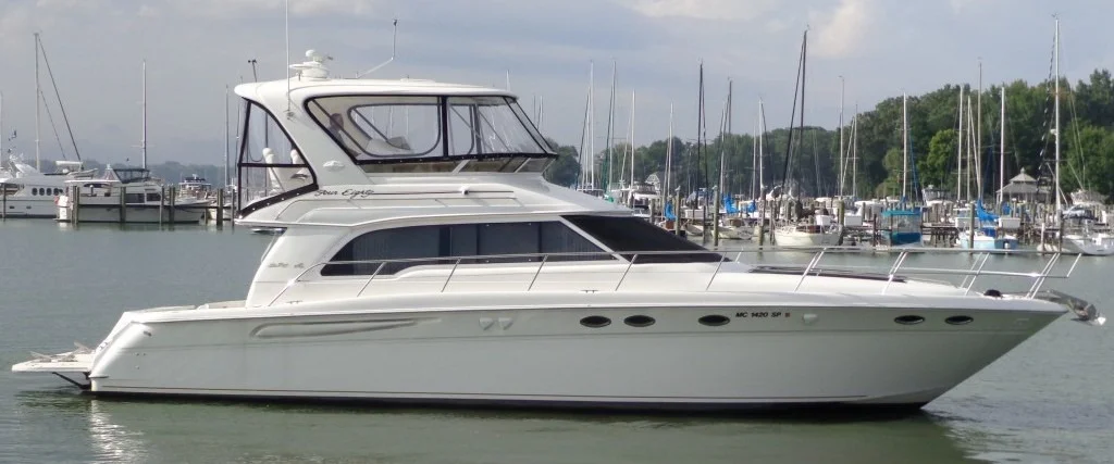 Sea Ray yacht on Lake Macatawa